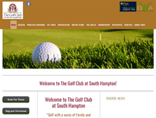 Tablet Screenshot of golfsouthhampton.com